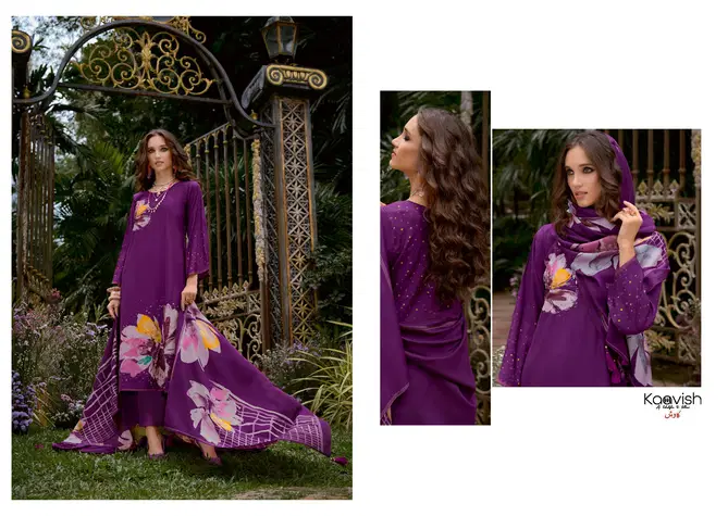 Shaheen By Kaavish Viscose Pashmina Printed Suits Wholesalers In Delhi